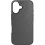BLACK ROCK Robust Carbon Custodia per Apple iPhone 16 – nero 00228081