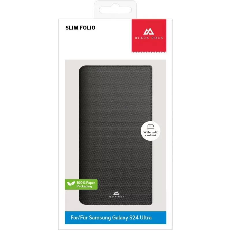 Black Rock Slim Folio custodia per Samsung Galaxy S23 Ultra 6,8 pollici nero 00226128