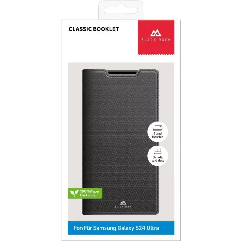 Black Rock The Classic Folio custodia per Samsung Galaxy S23 Ultra, nero 00226129