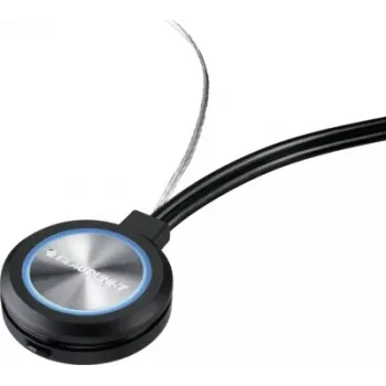 Blaupunkt FunLine Discs Antenna attiva per finestra per autoradio ricezione AM/FM, connettore DIN, cavo 2,9m, nero