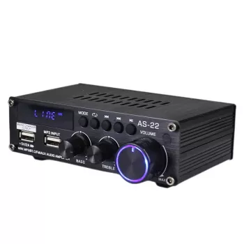 Blitzwolf AS-22 Amplificatore audio, 45 W, Bluetooth 5.0, USB + telecomando (nero)