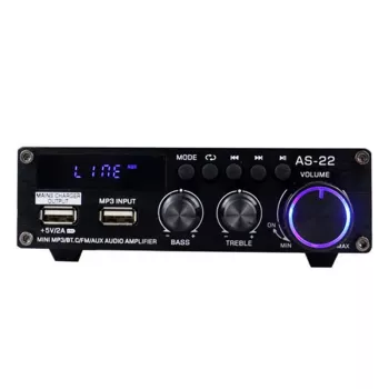 Blitzwolf AS-22 Amplificatore audio, 45 W, Bluetooth 5.0, USB + telecomando (nero)