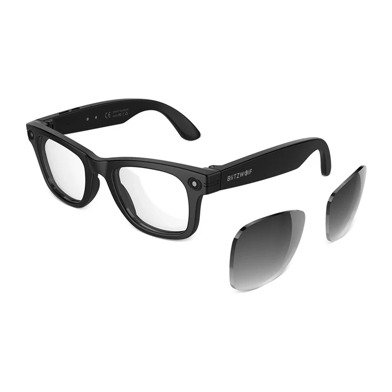 BlitzWolf BW-AG1 Pro Occhiali smart AI con lenti fotocromatiche intercambiabili