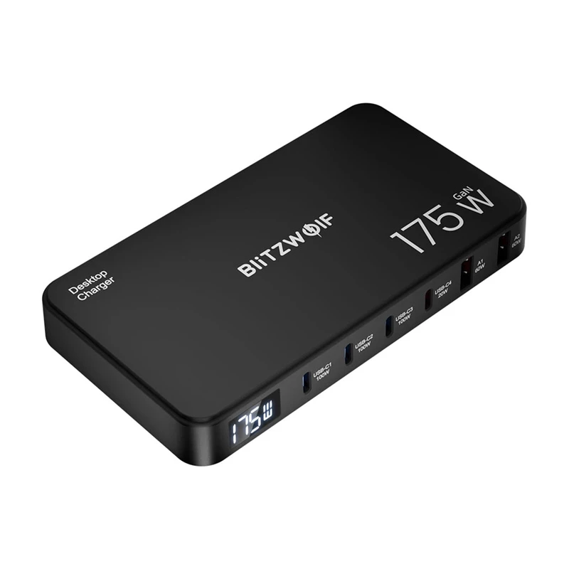 Blitzwolf BW-S30 Stazione di ricarica 6-in-1 4xUSB-C + 2xUSB 175W