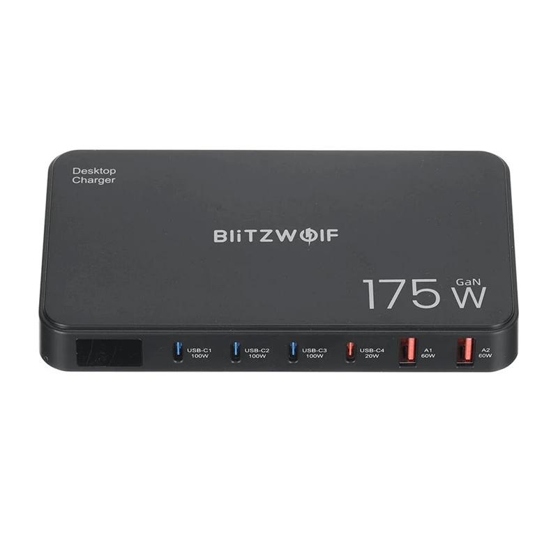 Blitzwolf BW-S30 Stazione di ricarica 6-in-1 4xUSB-C + 2xUSB 175W