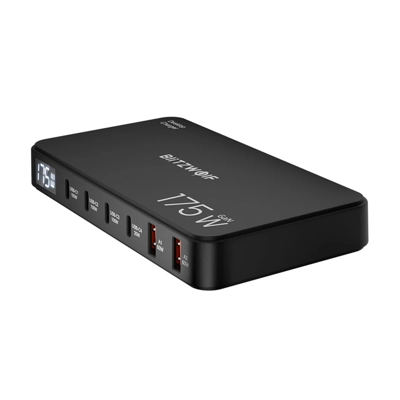 Blitzwolf BW-S30 Stazione di ricarica 6-in-1 4xUSB-C + 2xUSB 175W