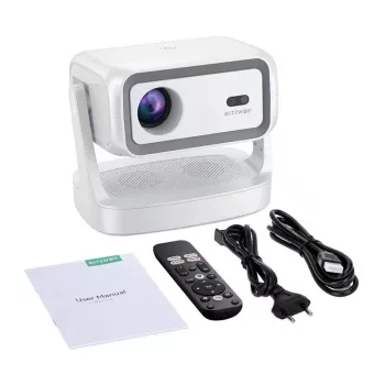 Blitzwolf BW-V12 proiettore LCD Full HD (1080p), 600 ANSI-Lumen, proiettore smart Android 9.0