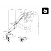 Blow HQ supporto da tavolo per TV LCD 17-32" con snodo, 76-881