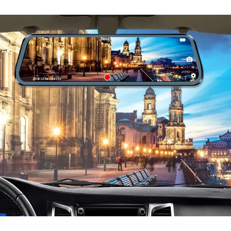 BLOW Blackbox DVR F610 dash cam specchietto 10 inch con telecamera posteriore