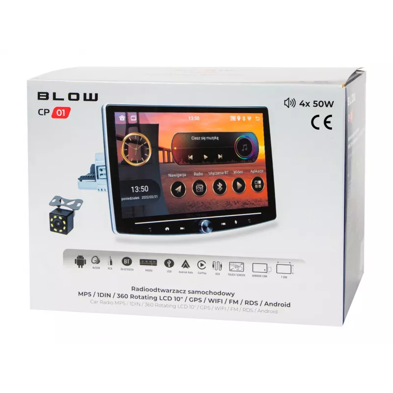 BLOW CP01 Autoradio Android 10 1DIN 10,1