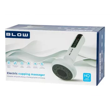 BLOW CUPPING PRO Massaggiatore anticellulite con coppettazione cinese, 12 livelli di aspirazione e calore, terapia a luce rossa, ricaricabile