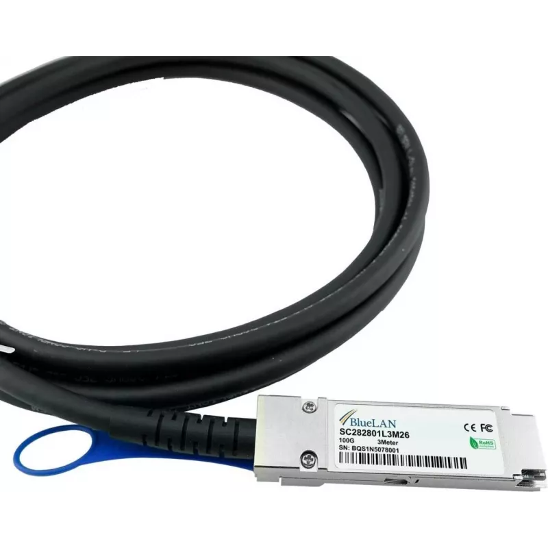BlueOptics CBL-NTWK-0943-SQ28C10M-BL Cavo InfiniBand 10 m QSFP28 arancione