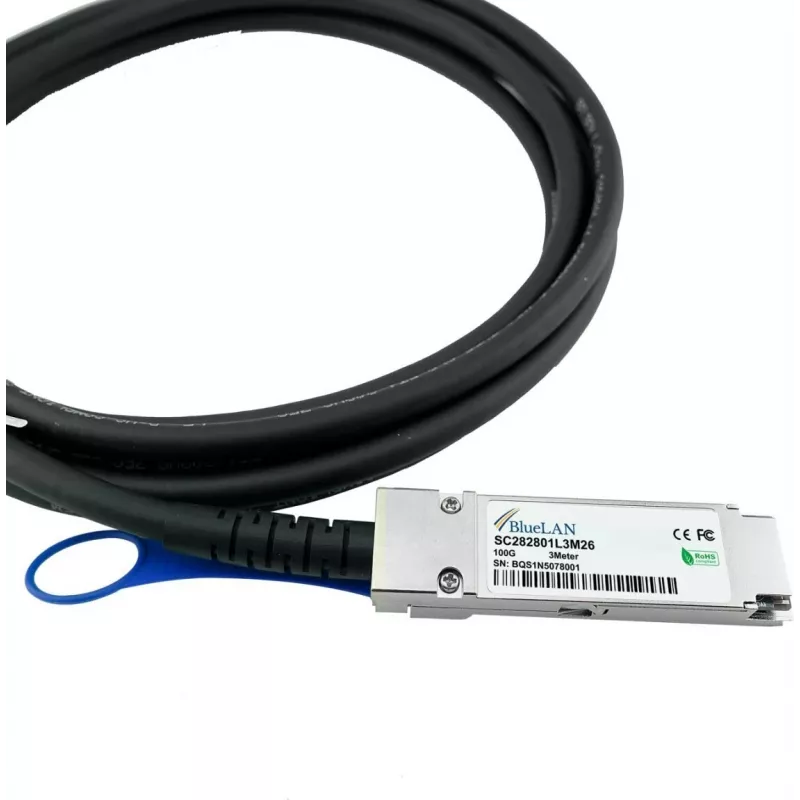 BlueOptics CBL-NTWK-0943-SQ28C10M-BL Cavo InfiniBand 10 m QSFP28 arancione