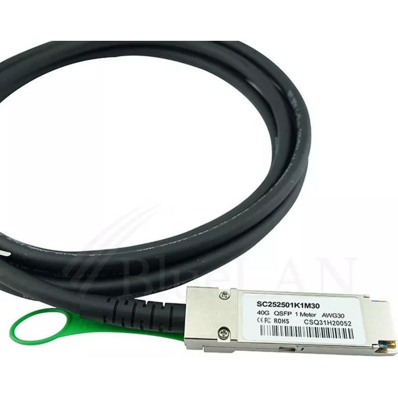 BlueOptics MikroTik Q+DA0003 Cavo Direct Attach QSFP BlueLAN compatibile, 40GBASE-CR4, 30AWG, 3m