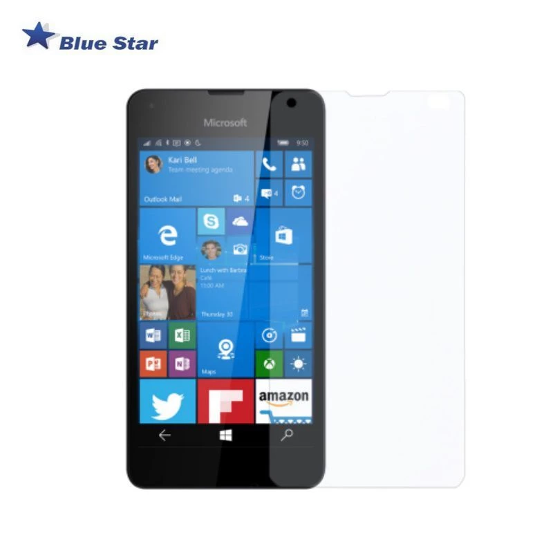 BlueStar Pellicola protettiva per display in vetro temperato per Microsoft Lumia 550 (1 confezione, trasparente)