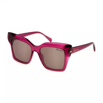 Blumarine Occhiali da sole donna SBM832S5401BV Butterfly acetato nero grigio sfumato UV400