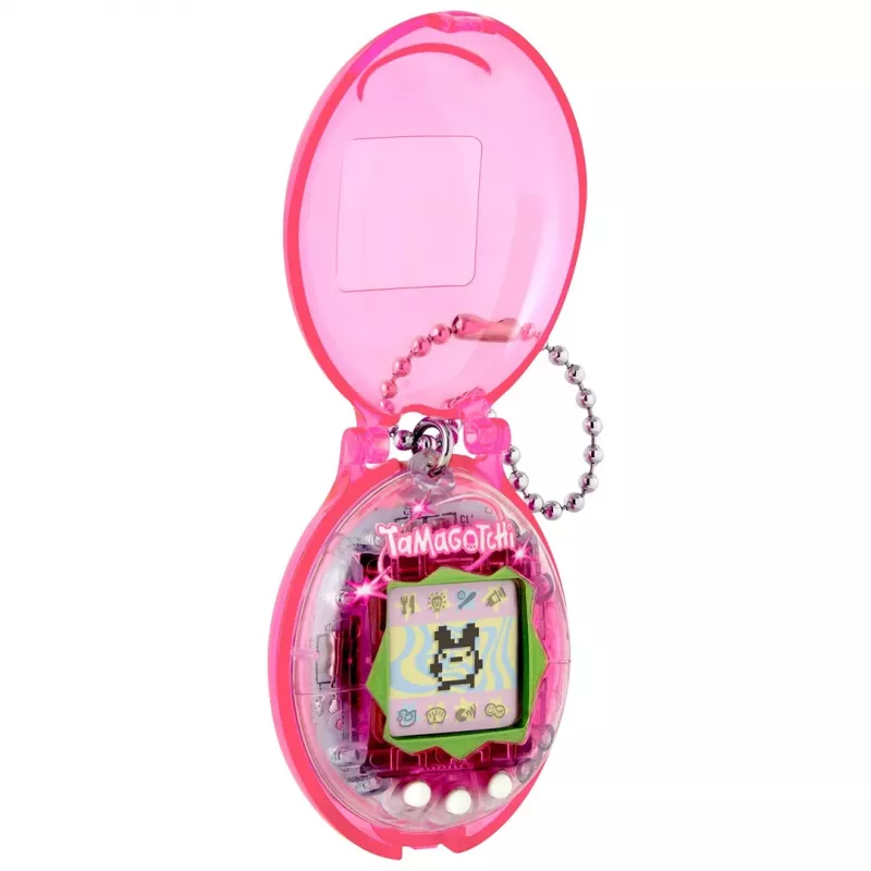 BND Tamagotchi Original virtual pet con custodia protettiva - rosa