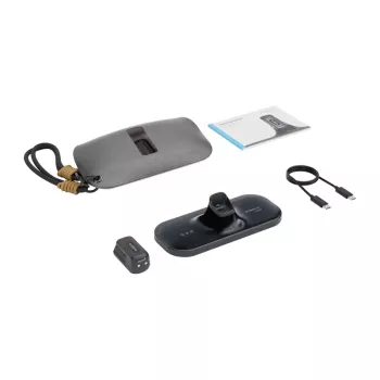 BoboVR CG2 stazione di ricarica per visori VR – docking station magnetica 3-in-1 con clip da 350mAh e custodia da viaggio, nero