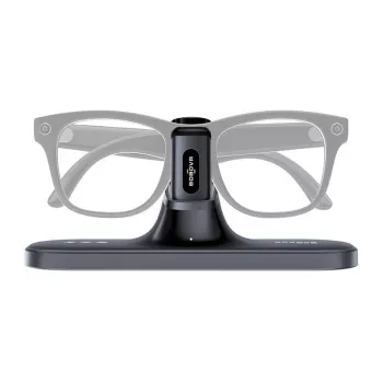 BoboVR CG2 stazione di ricarica per visori VR – docking station magnetica 3-in-1 con clip da 350mAh e custodia da viaggio, nero
