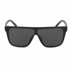 Bobroff BFG0032-S05P Occhiali da sole uomo – polarizzati, montatura nera, lenti grigie, 143 mm