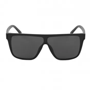 Bobroff BFG0032-S05P Occhiali da sole uomo – polarizzati, montatura nera, lenti grigie, 143 mm