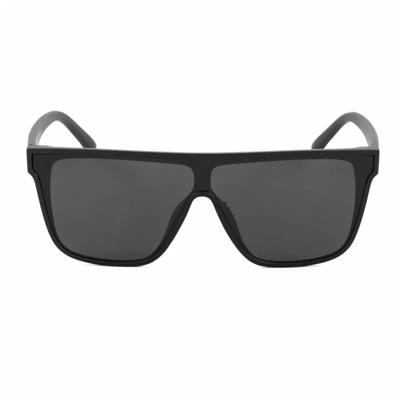 Bobroff BFG0032-S05P Occhiali da sole uomo – polarizzati, montatura nera, lenti grigie, 143 mm