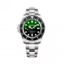 BOBROFF MAN BF0002i orologio da polso analogico al quarzo 42mm quadrante nero cinturino in pelle