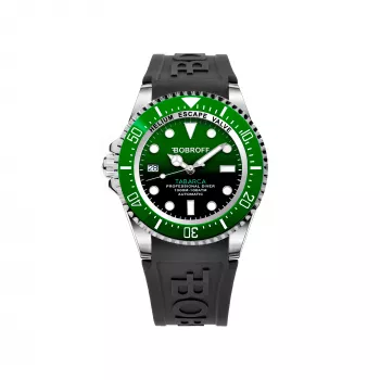 BOBROFF MAN BF0002ibvBFS Orologio analogico al quarzo 42mm quadrante nero cinturino in pelle