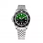 BOBROFF MAN BF0002iJ 42mm orologio analogico al quarzo con quadrante nero e cinturino in pelle nero
