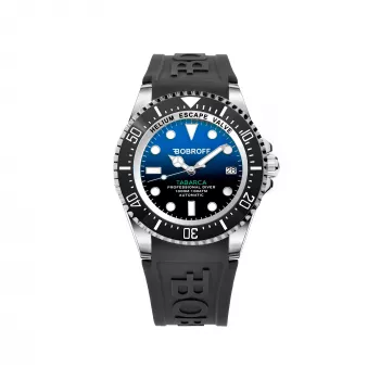 BOBROFF MAN BF0003-BFSTN orologio analogico al quarzo 42mm quadrante blu cinturino in pelle marrone