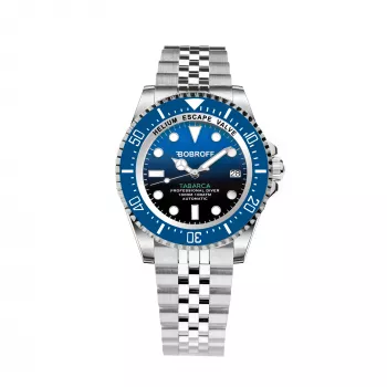 BOBROFF MAN BF0003baBFSTJ orologio analogico al quarzo 42mm quadrante nero cinturino in pelle