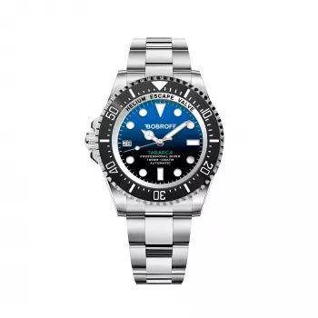 BOBROFF MAN BF0003i Orologio da polso analogico al quarzo 42mm cinturino in pelle nero