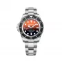 BOBROFF MAN BF0004i 42mm orologio analogico al quarzo quadrante nero cinturino in pelle