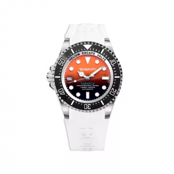 BOBROFF MAN BF0004i-BFSTB 42mm orologio analogico al quarzo acciaio inox quadrante nero cinturino argento