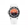 BOBROFF MAN BF0004i-BFSTB 42mm orologio analogico al quarzo acciaio inox quadrante nero cinturino argento