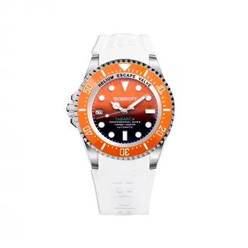 BOBROFF MAN BF0004ibnBF 42mm Orologio al quarzo analogico Quadrante nero Cinturino in pelle