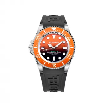 BOBROFF MAN BF0004ibnBFS orologio analogico al quarzo 42mm acciaio inossidabile quadrante nero cinturino in vera pelle
