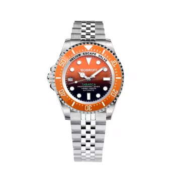 BOBROFF MAN BF0004ibnBFST 42mm orologio analogico al quarzo quadrante blu cinturino in pelle marrone
