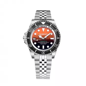 BOBROFF MAN BF0004iJ Orologio analogico al quarzo 42mm quadrante nero cinturino in vera pelle