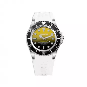 BOBROFF MAN BF0008-BFSTB Orologio analogico al quarzo 44 mm acciaio inox pelle nera