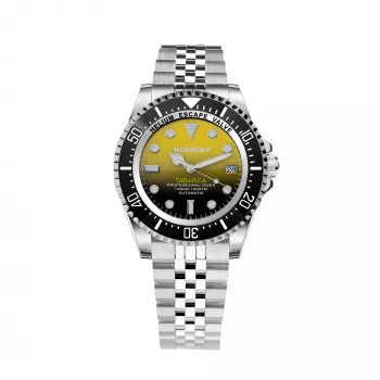 Orologio al quarzo analogico uomo BOBROFF MAN BF0008-BFSTJ 44mm acciaio inox mesh quadrante nero