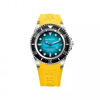 Orologio al quarzo analogico uomo BOBROFF MAN BF0009-BFSTA 44mm acciaio inox argento