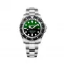 BOBROFF MAN BF002 Orologio da polso analogico al quarzo 44mm cinturino in pelle nero