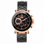 BOBROFF MAN BF1001M15M 44mm orologio analogico al quarzo con quadrante nero e cinturino in vera pelle