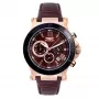 BOBROFF MAN BF1001M65 orologio analogico al quarzo 44mm quadrante nero cinturino in pelle