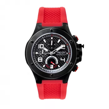BOBROFF MAN BF1002M14 Orologio analogico al quarzo 42mm quadrante nero cinturino in pelle