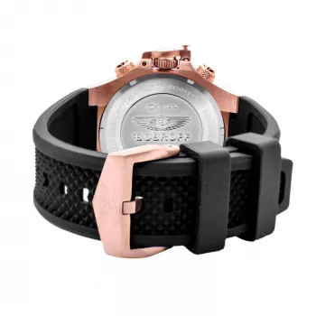 BOBROFF MAN BF1002M15 Orologio analogico al quarzo 43mm quadrante nero cinturino in pelle