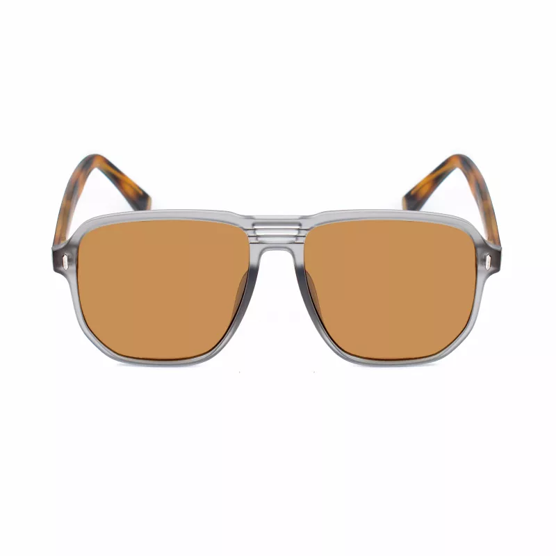 BOBROFF UOMO BFG0003-C5 Occhiali da sole Rettangolari UV400 Lente in Policarbonato 56/17/145 mm