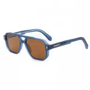 BOBROFF MAN BFG0007-C4 Occhiali da sole - montatura rettangolare in acetato con protezione UV400 - 55/15/143 mm