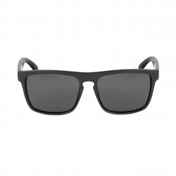 BOBROFF occhiali da sole polarizzati rettangolari uomo BFG0033-S05P - montatura nera, lenti grigie, 57-18-138 mm